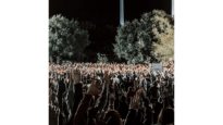 Curvine Brewington's instagram shot of hands raised in the altar call.