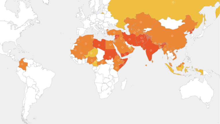 One in eight Christians worldwide face high levels of persecution ...