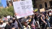 Collective Shout joins the Women's March 4 Justice outside Sydney Town Hall