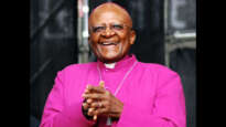 Archbishop Tutu at the COP17 "We Have Faith: Act Now for Climate Justice" Rally on 27 Nov 2011 in Durban, South Africa. Image: Kristen Opalinski/LUCSA.